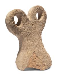 A Syrian Terracotta Spectacle Idol