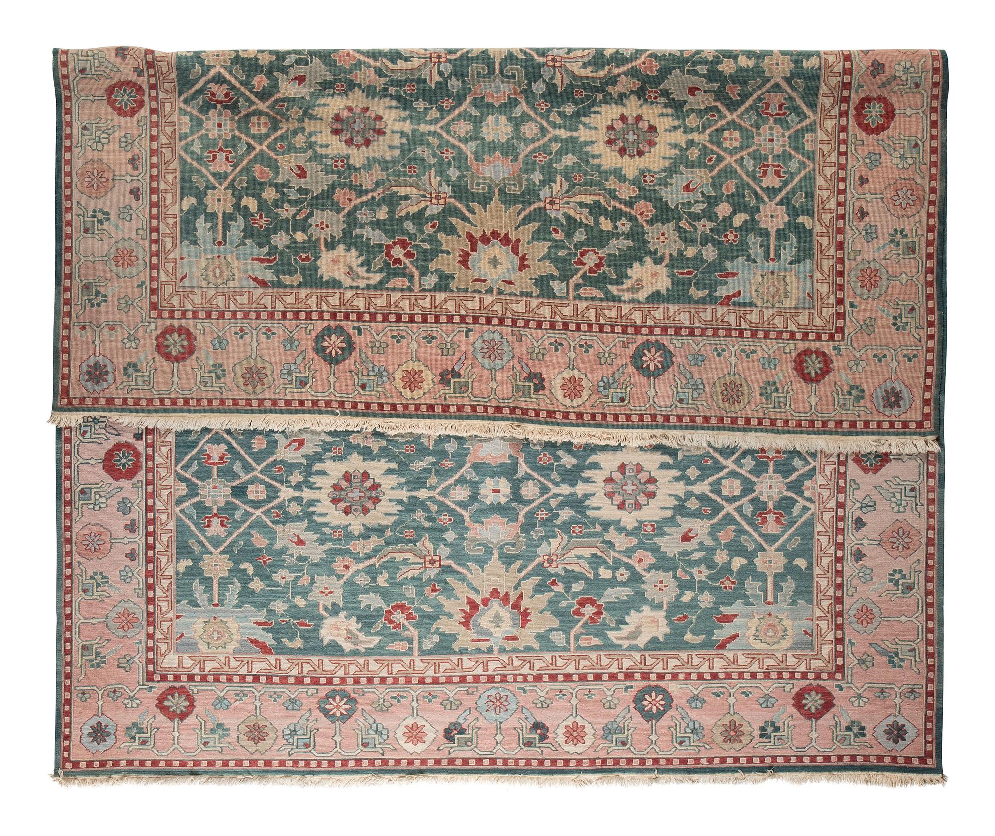 An Indo-Serapi Wool Rug