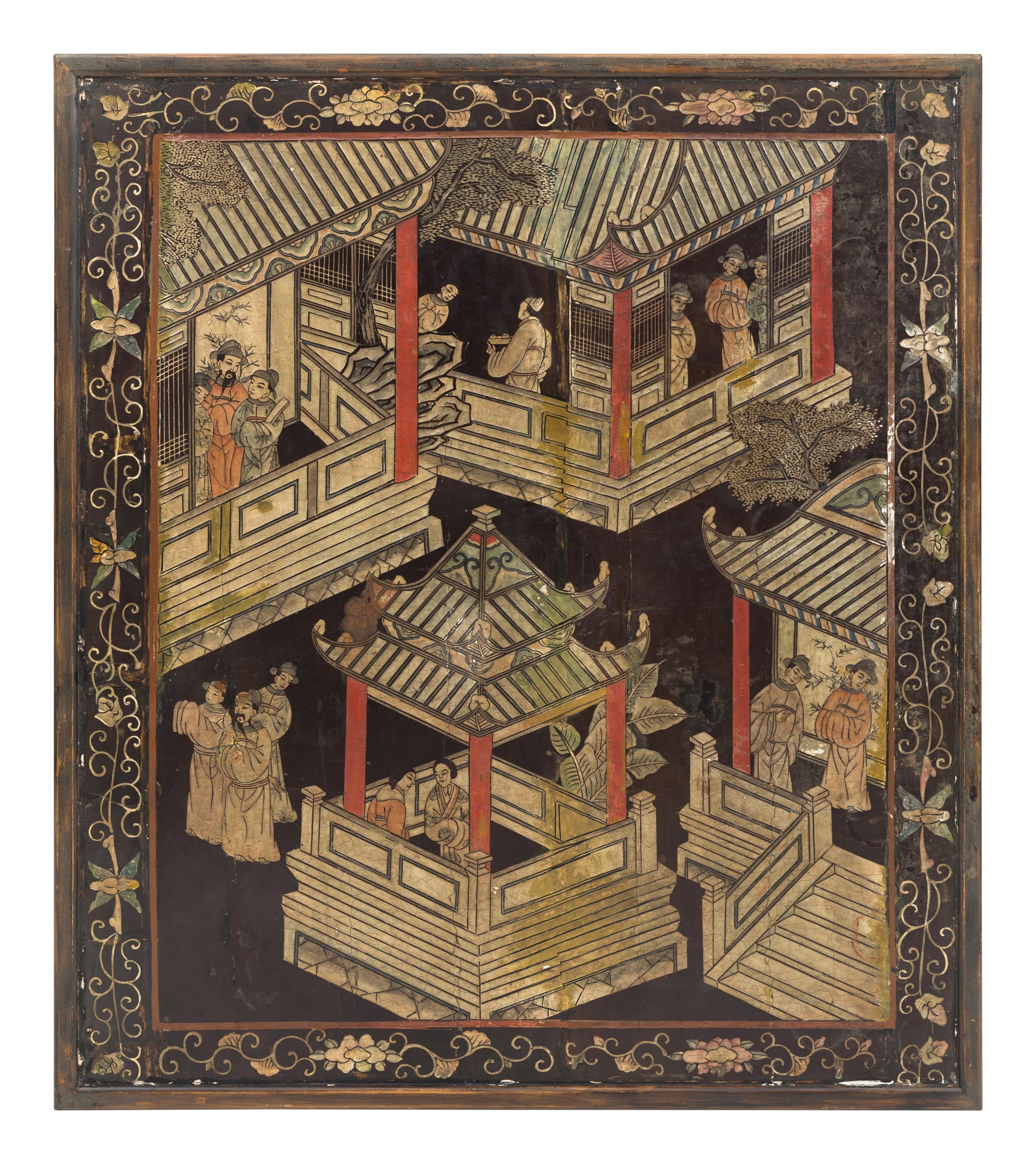 A Carved Hardwood Chinoiserie Low Table