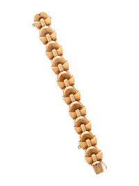 RETRO, FRENCH, YELLOW GOLD BRACELET