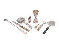 A Group of Seven Tiffany & Co. Bamboo Pattern Bar Articles