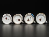 Four Fraternal and Patriotic Porcelain Shaving Mugs