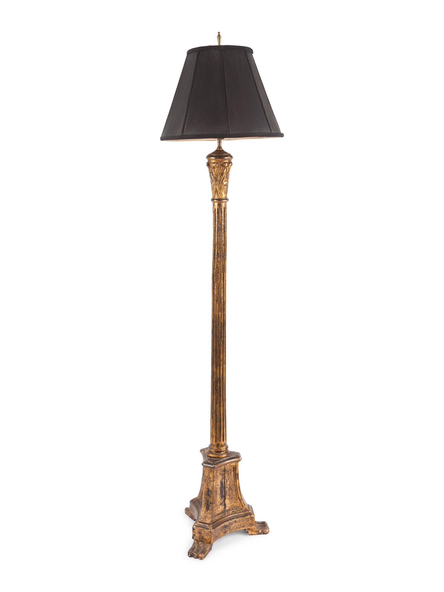 An Italian Giltwood Floor Lamp