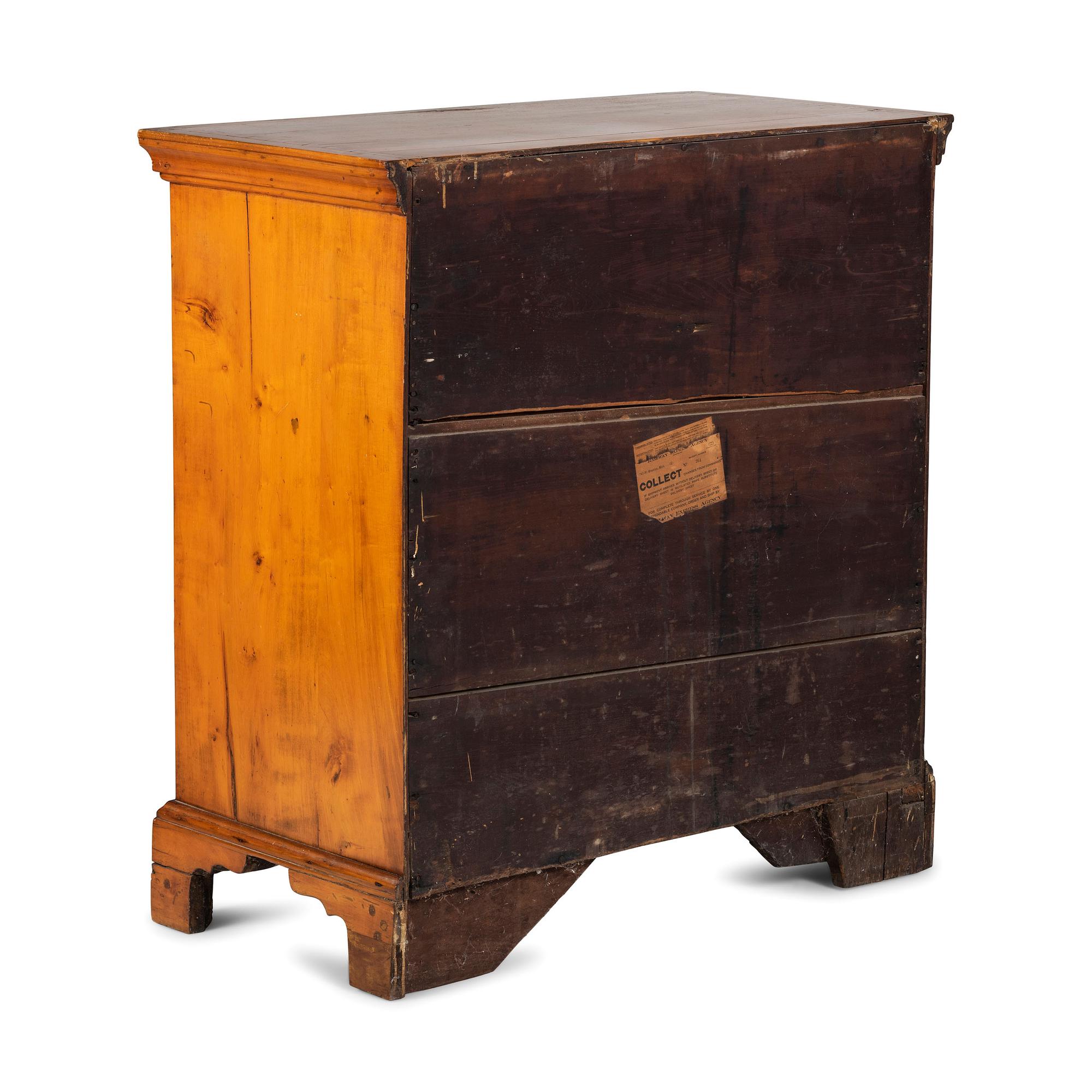 A Chippendale Red Spruce Chest of Drawers