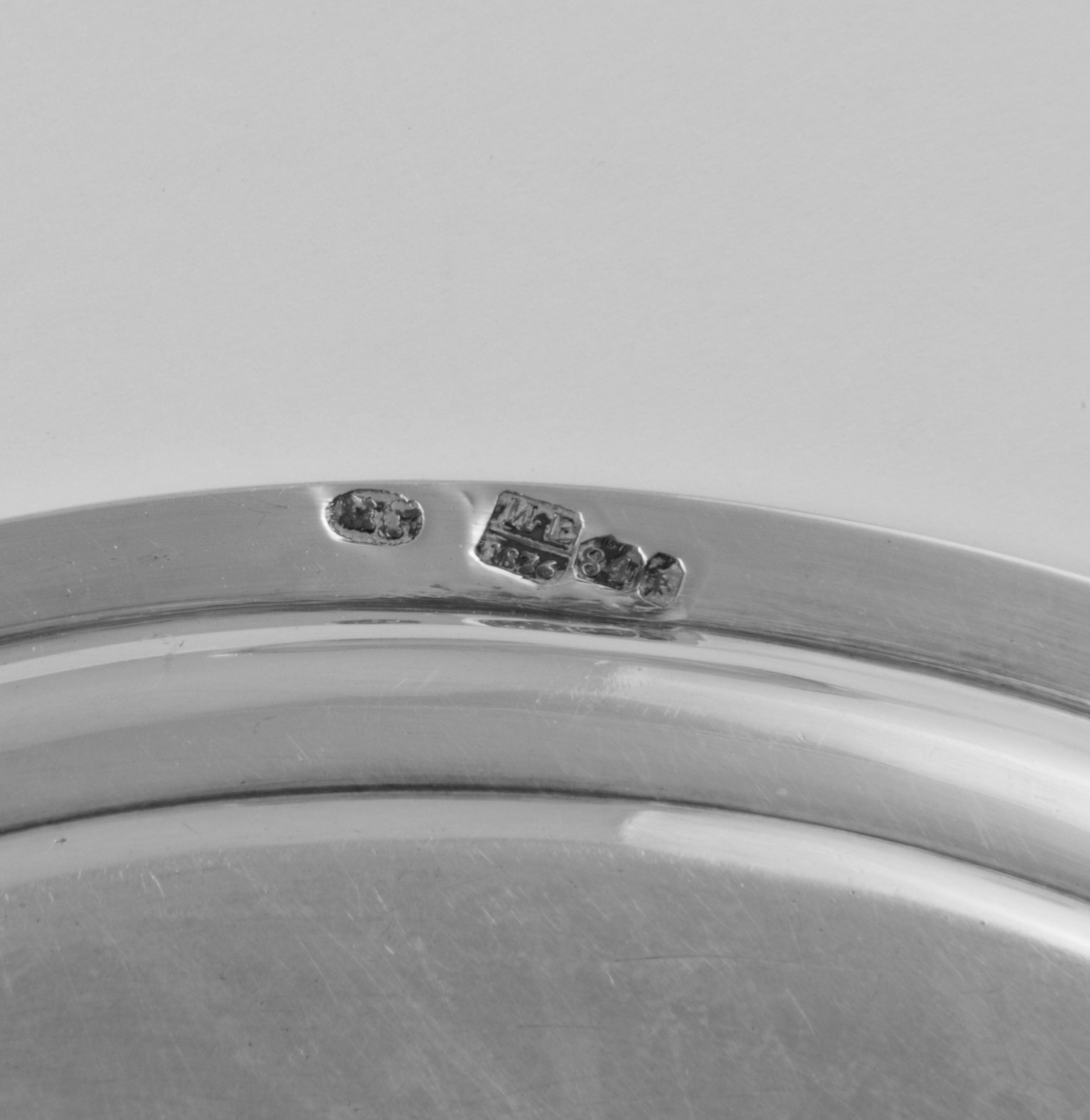 A Russian Silver Trompe l'Oeil Honey Pot and Underplate