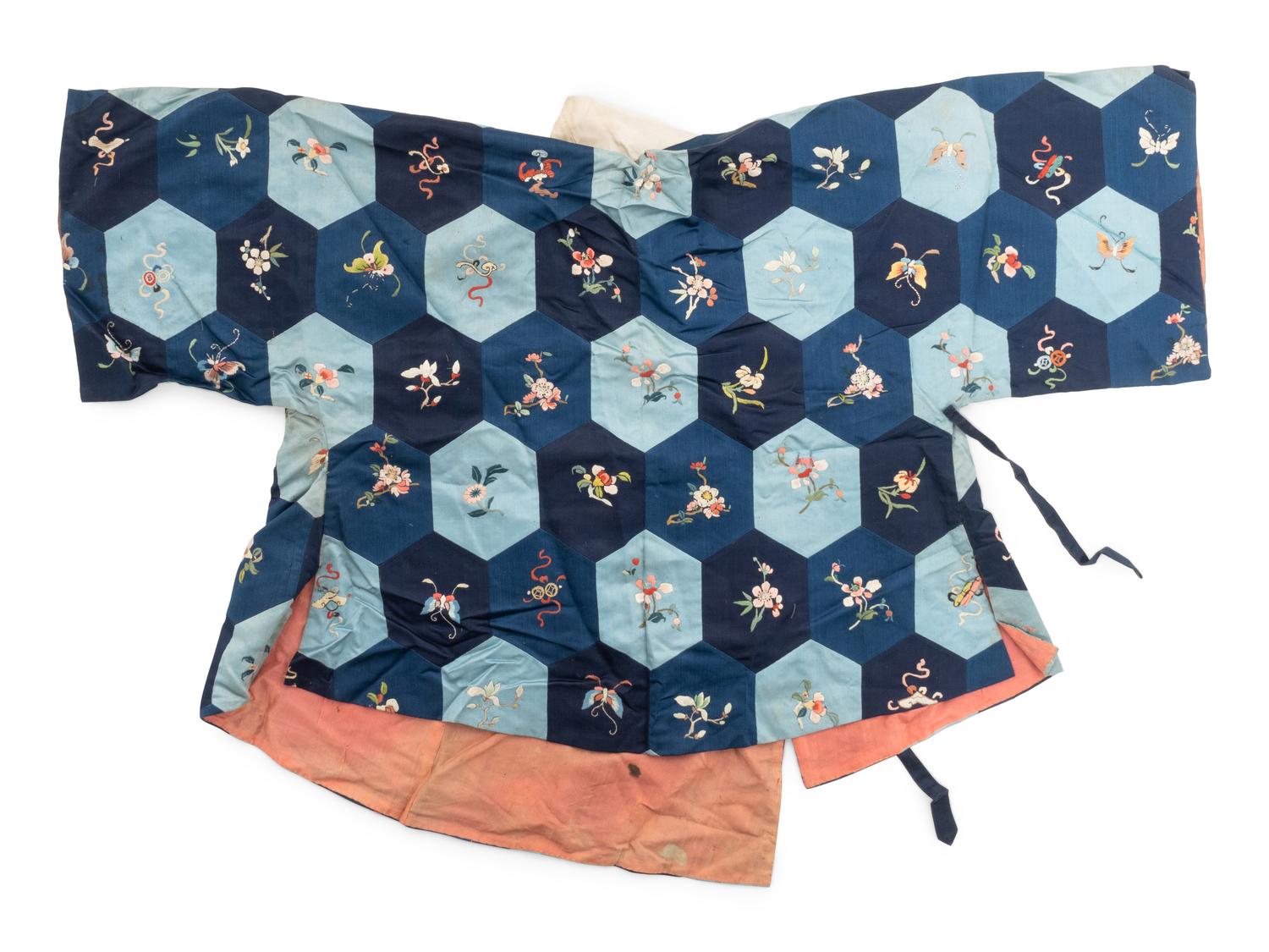 A Chinese Embroidered Silk Child's Jacket