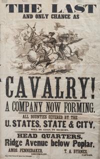 [CIVIL WAR]. The Last and Only Chance as Cavalry. Philadelphia: King & Baird, ca 1860s.