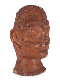 Three Folk Art Sculpted Heads