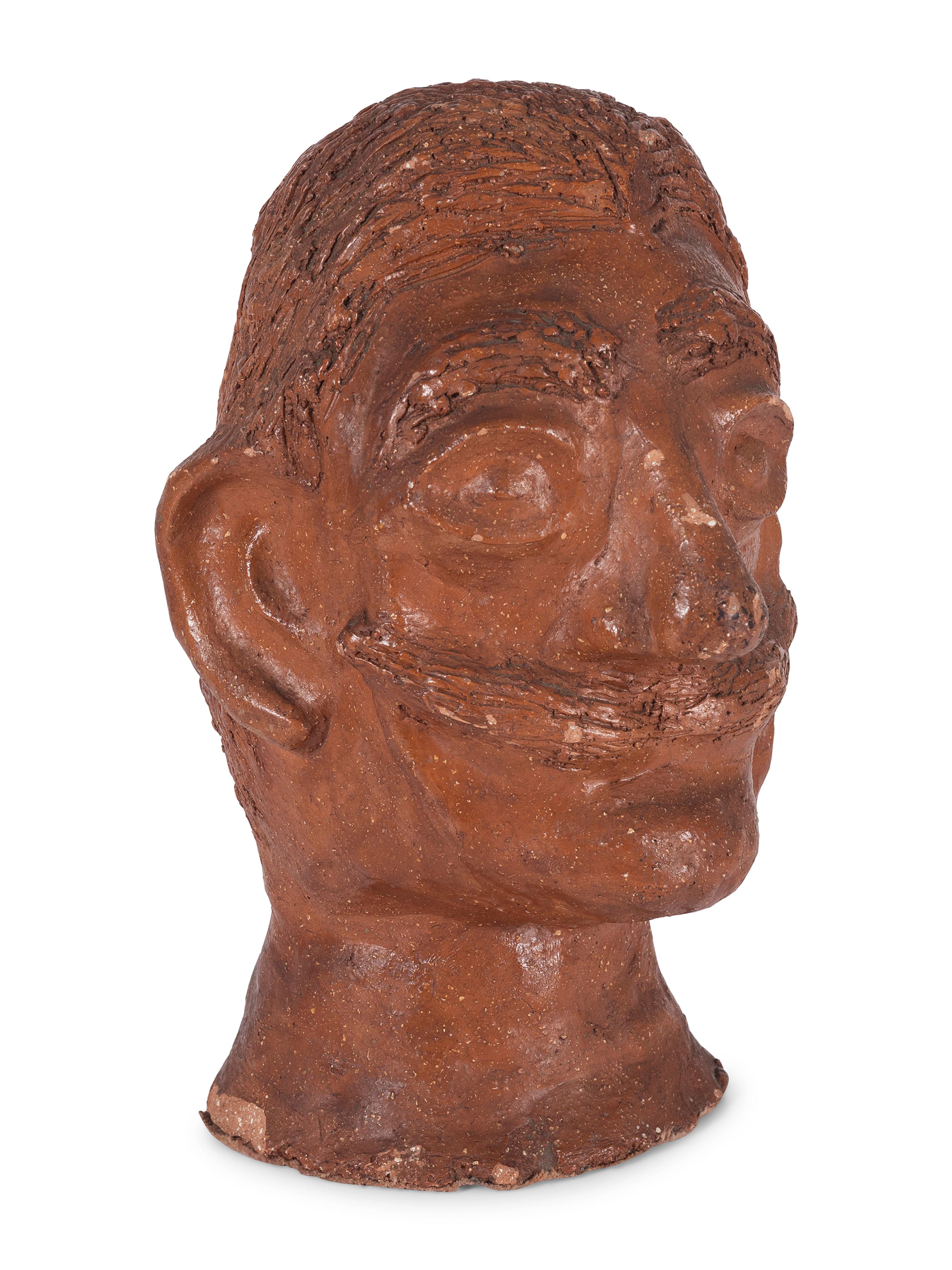 Three Folk Art Sculpted Heads