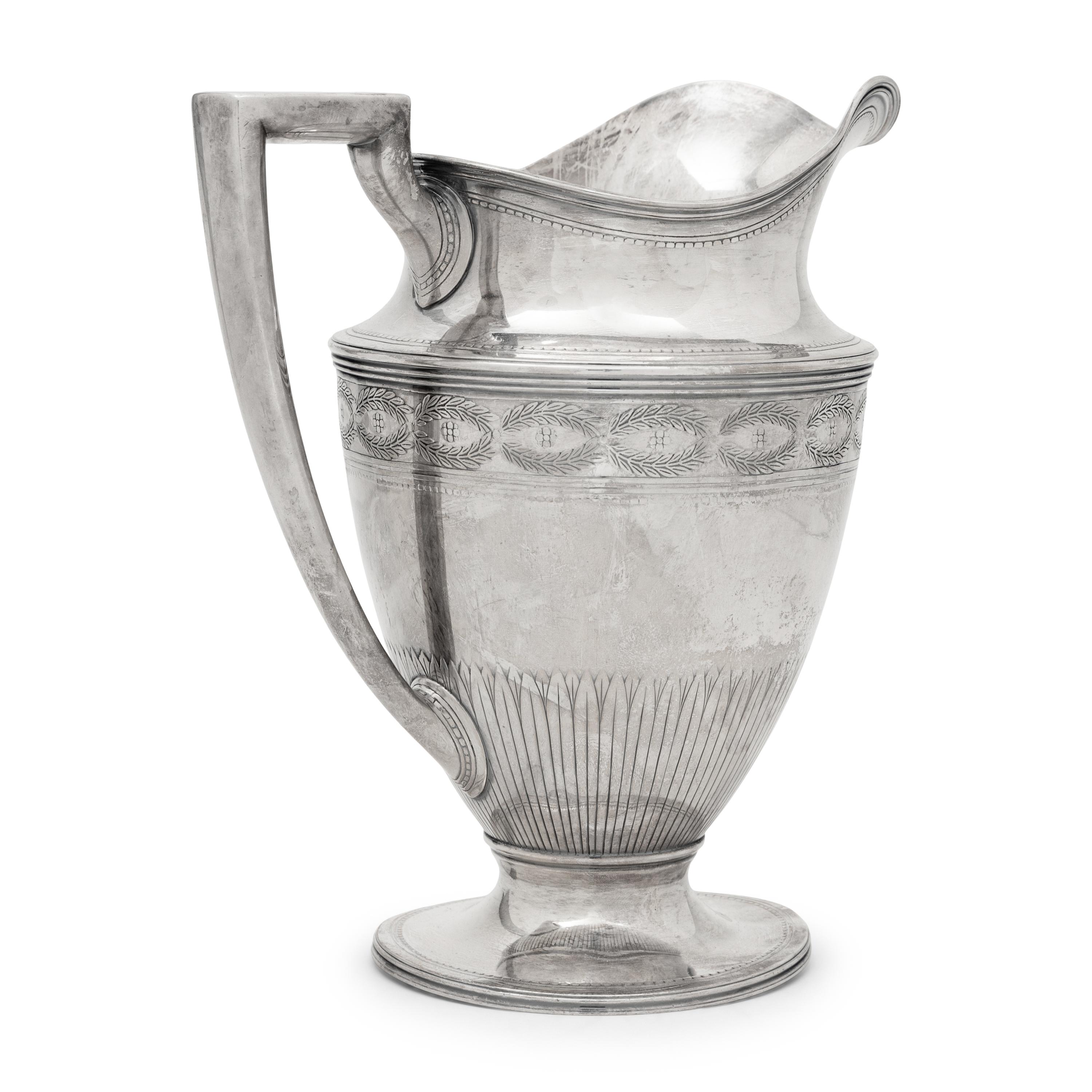 A Tiffany and Co. Silver Water Pitcher