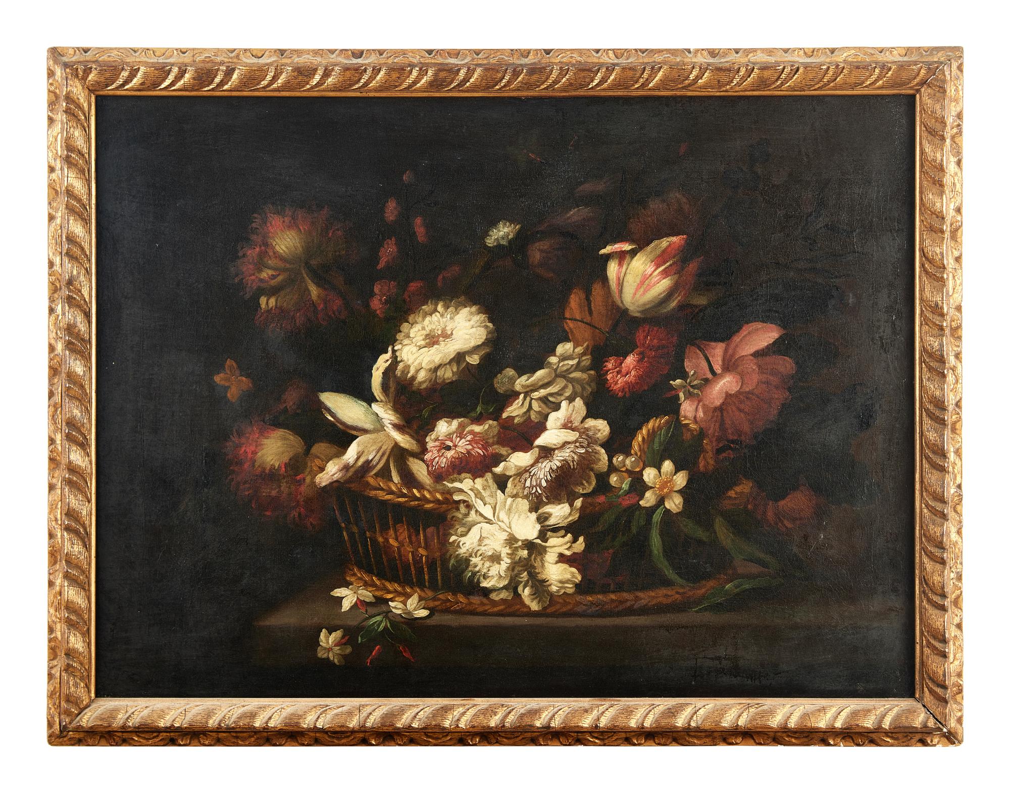 Still Life with Flowers in a Basket