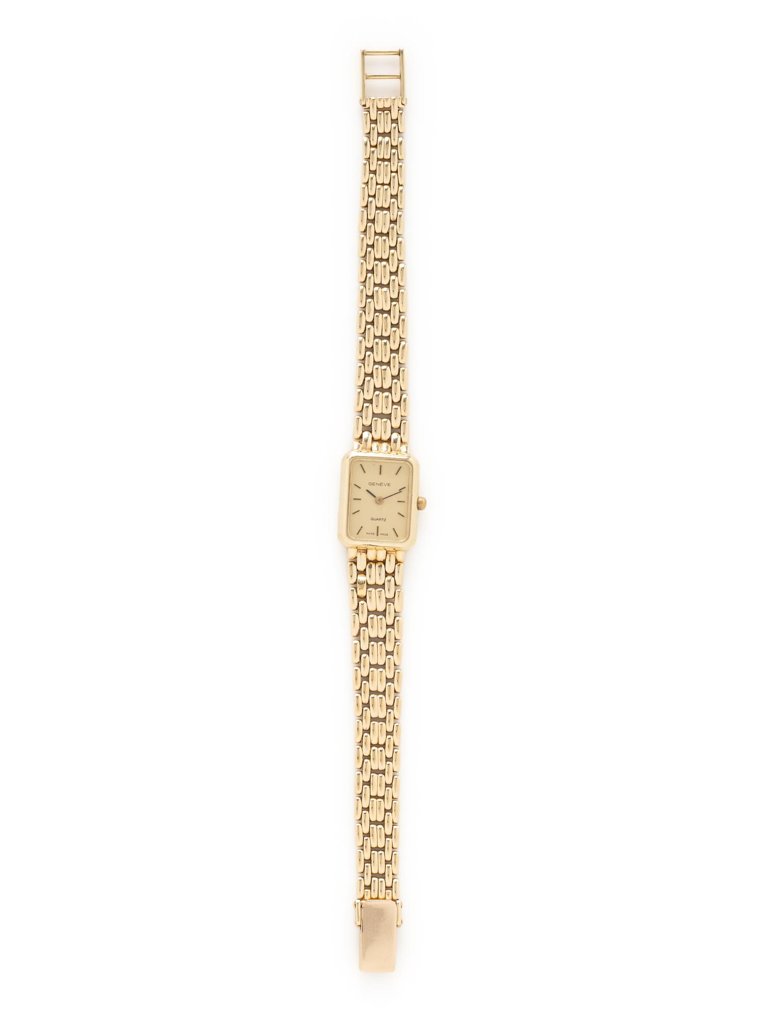 GENÈVE, 14K YELLOW GOLD WATCH