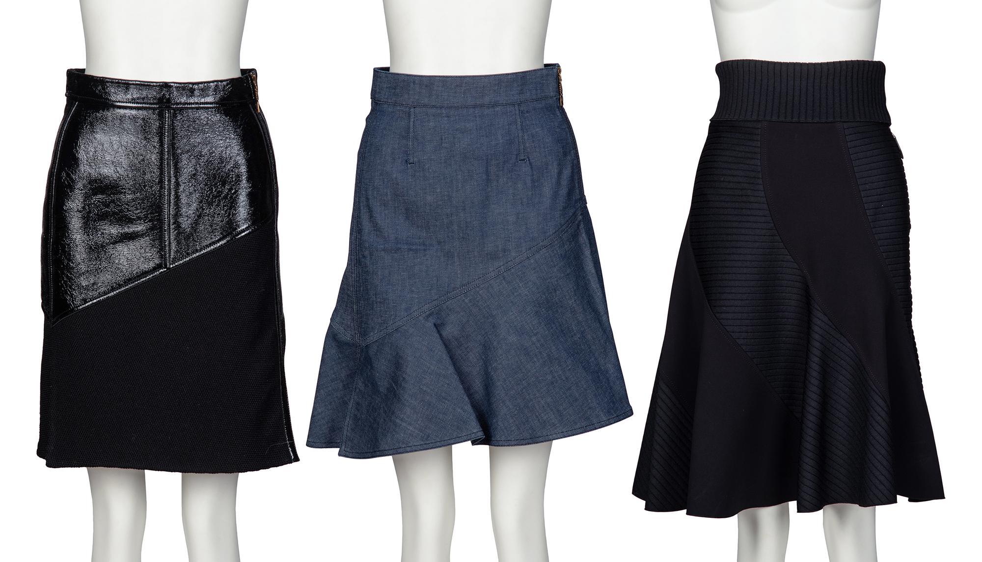 LOUIS VUITTON, THREE SKIRTS