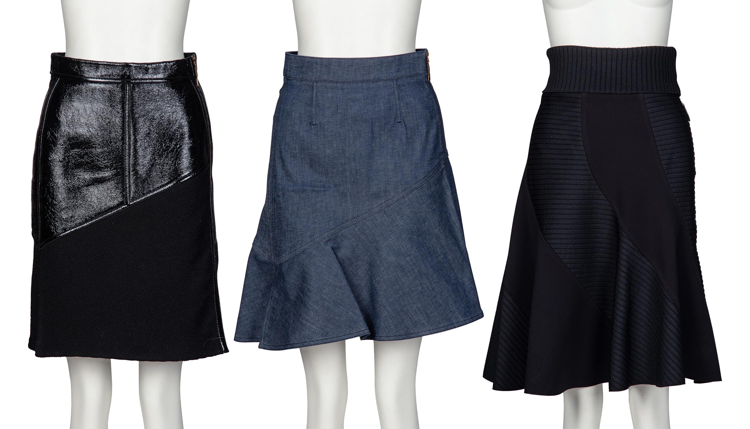 LOUIS VUITTON, THREE SKIRTS