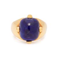 YELLOW GOLD AND LAPIS LAZULI RING