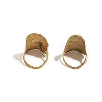 A Pair of Sumerian Gold Earrings