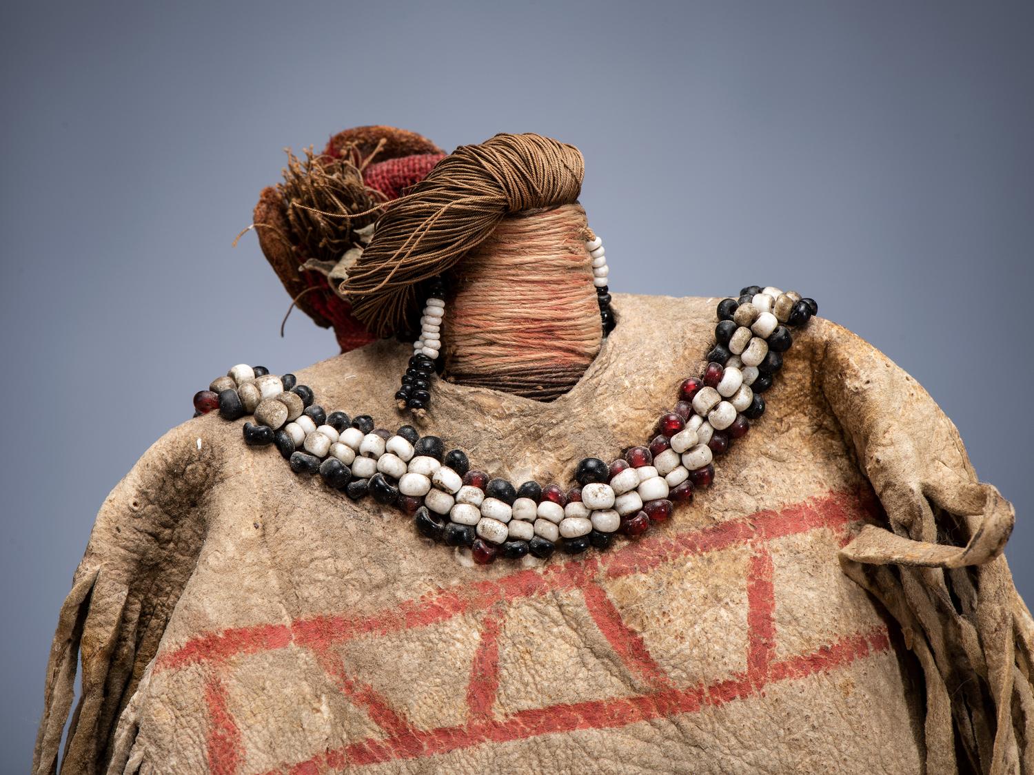 Western Apache Beaded Hide Doll