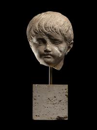 A Roman Marble Portrait Head of a Boy