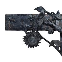 A Cast Iron Crucifix 27.5" W x 5" D x 55" H — France, Circa 1900