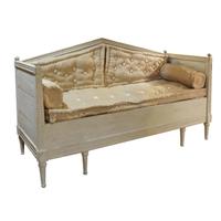 A Painted Pine Settee 74.5" W x 29" D x 44" H — Sweden, 20th Century