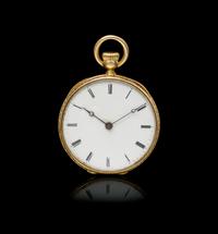 An 18 Karat Yellow Gold Open Face Pocket Watch, Patek Philippe for A.H. Rodanet & Cie.,
