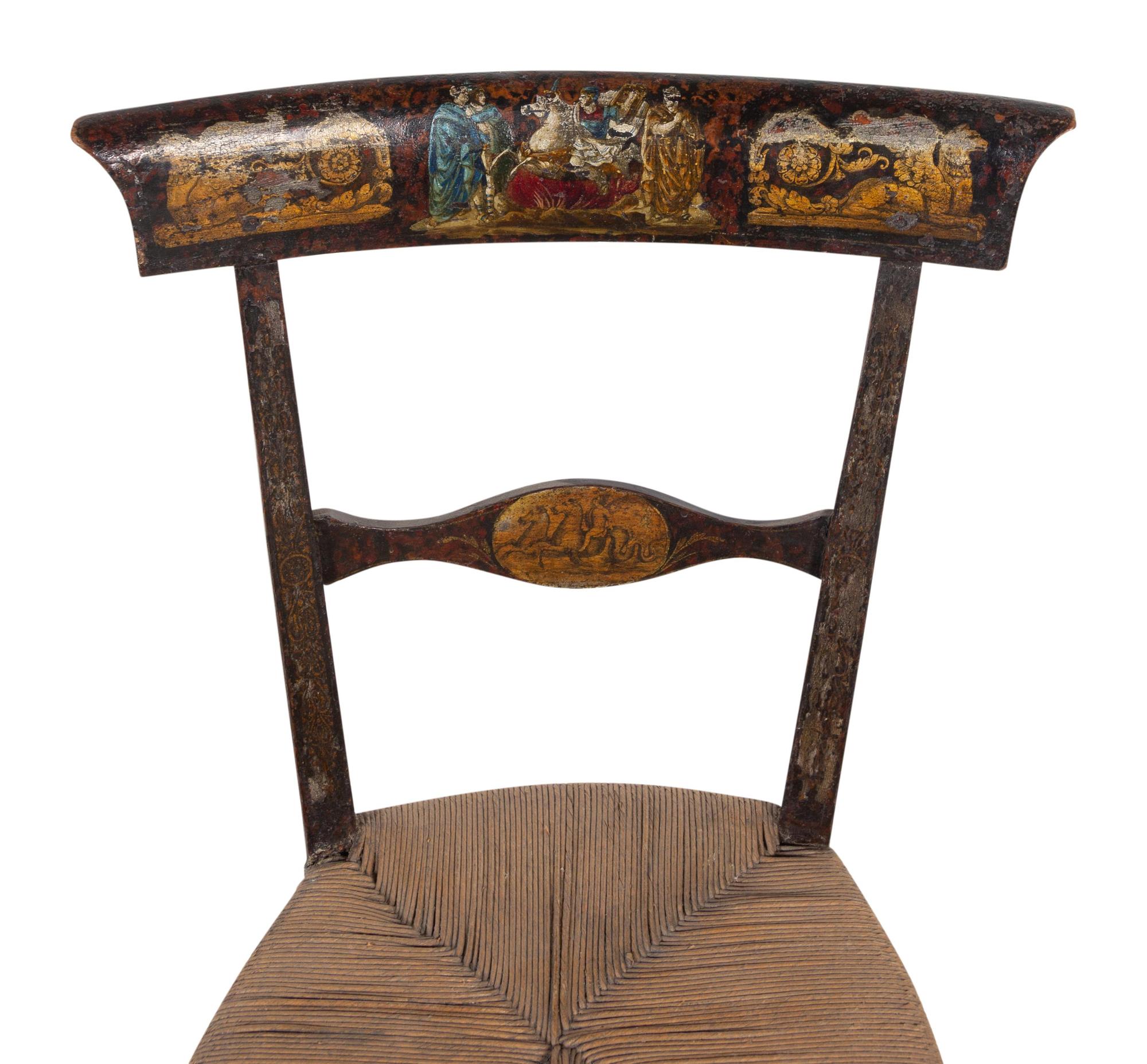 Three Painted Side Chairs