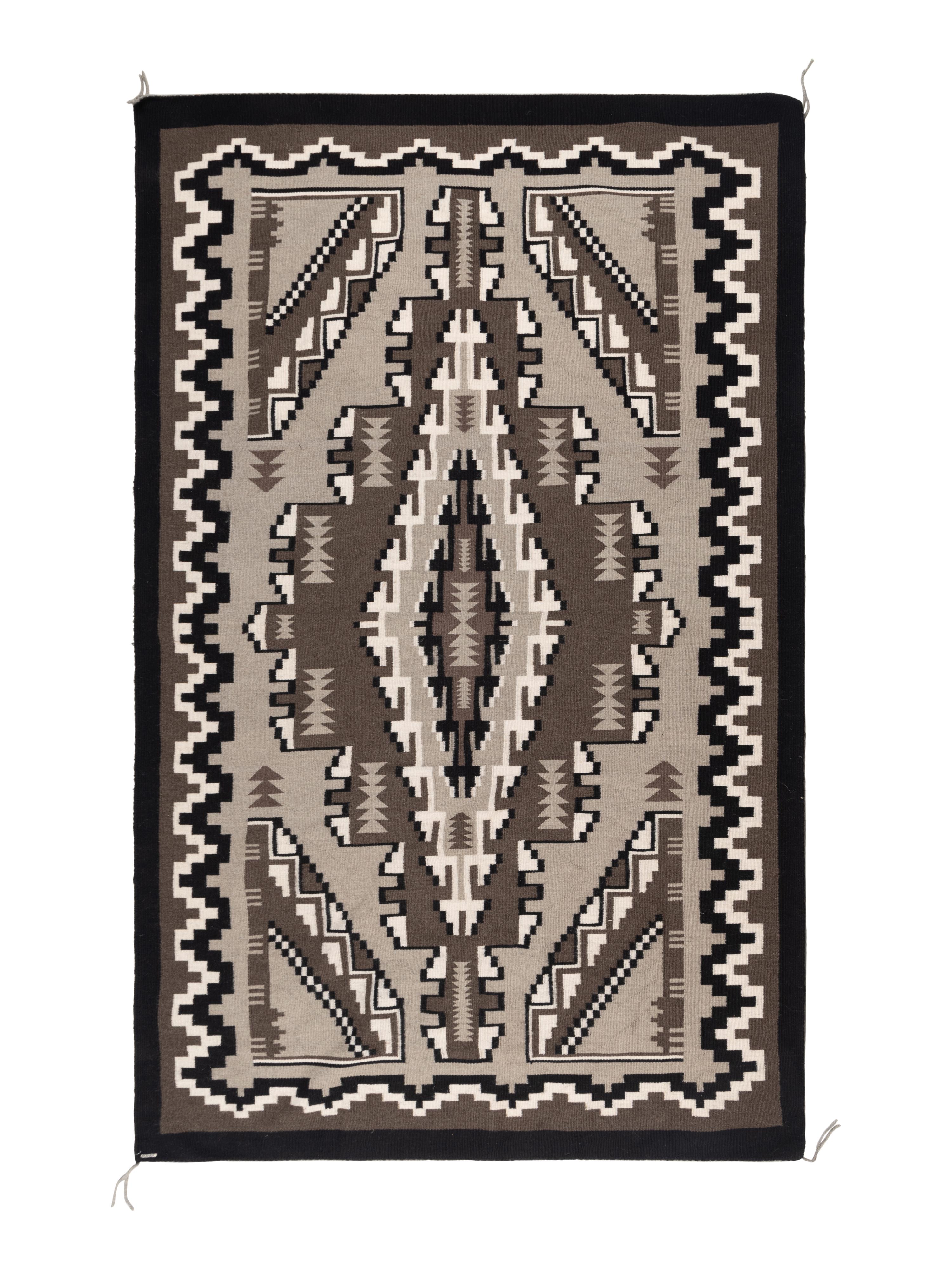 Navajo Two Grey Hills Weaving [Rug]