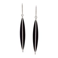 ONYX AND DIAMOND EARRINGS
