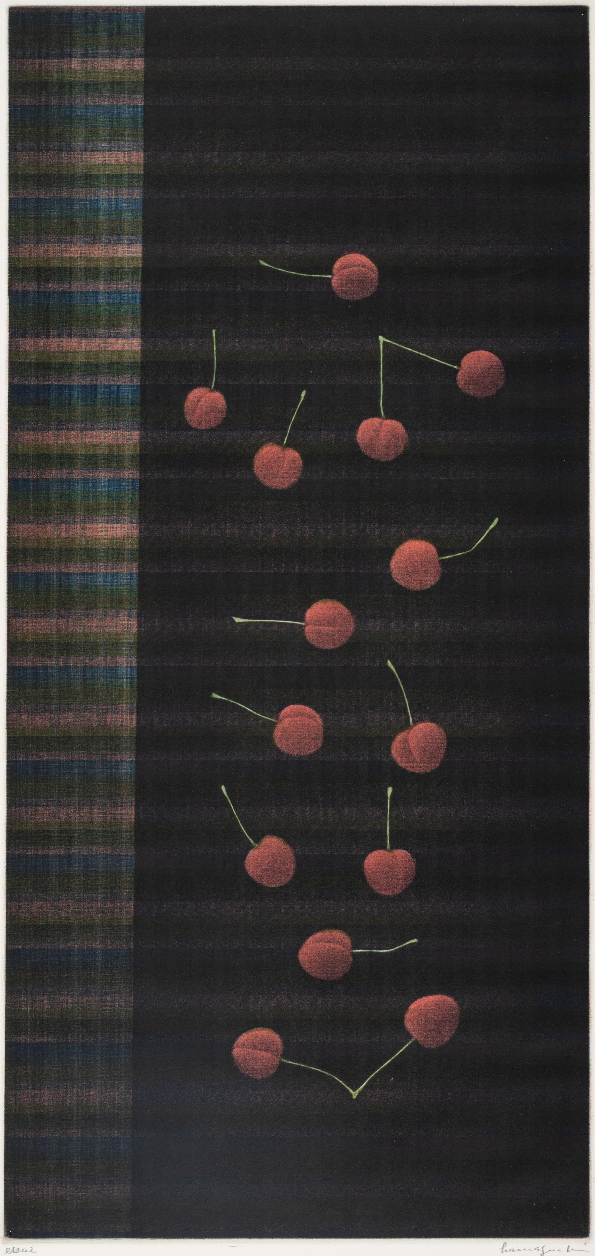 A group of four prints ( Fourteen Cherries; Clover Seeds; Pomegranate and Knife; Black Cherry)