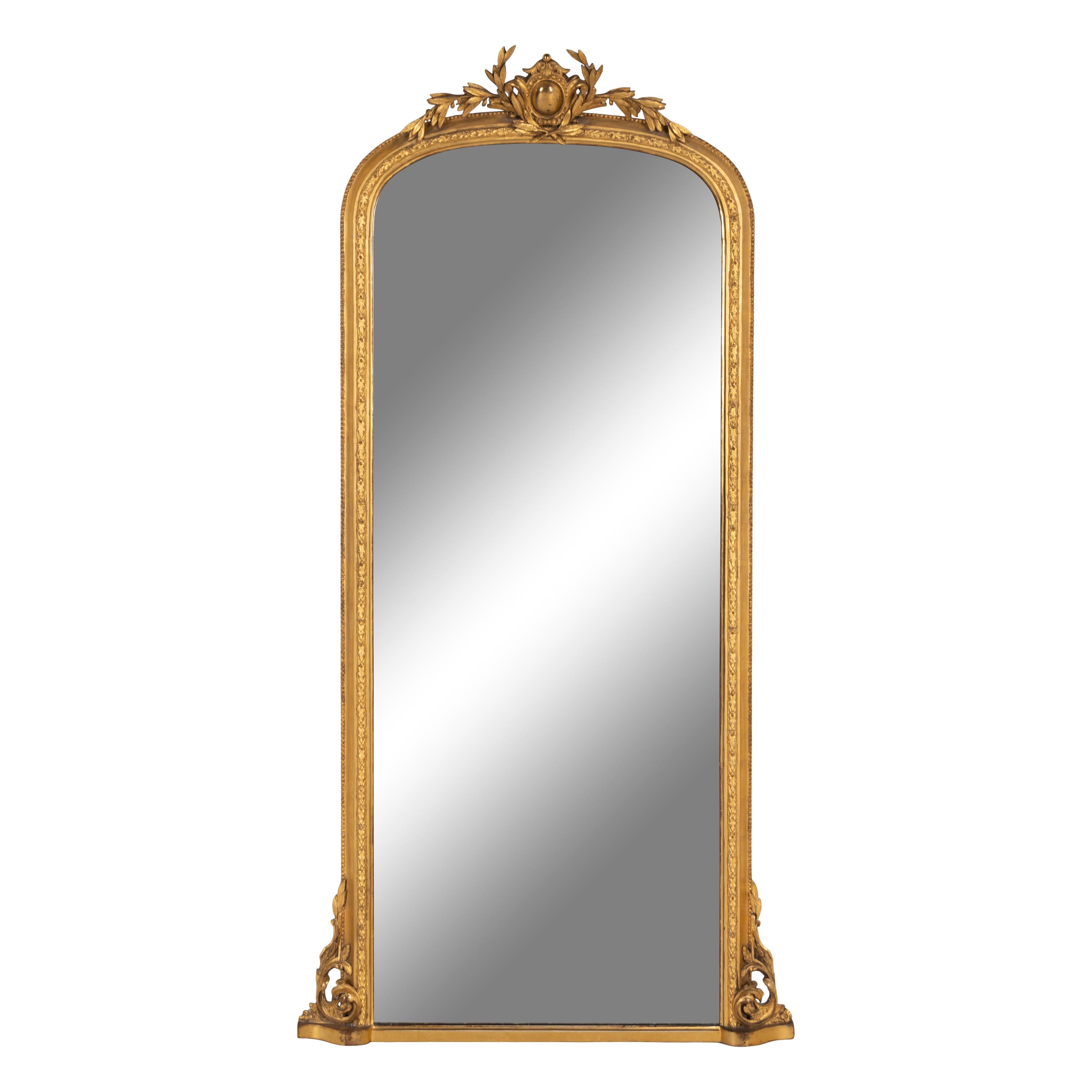 A Pair of French Giltwood Pier Mirrors
