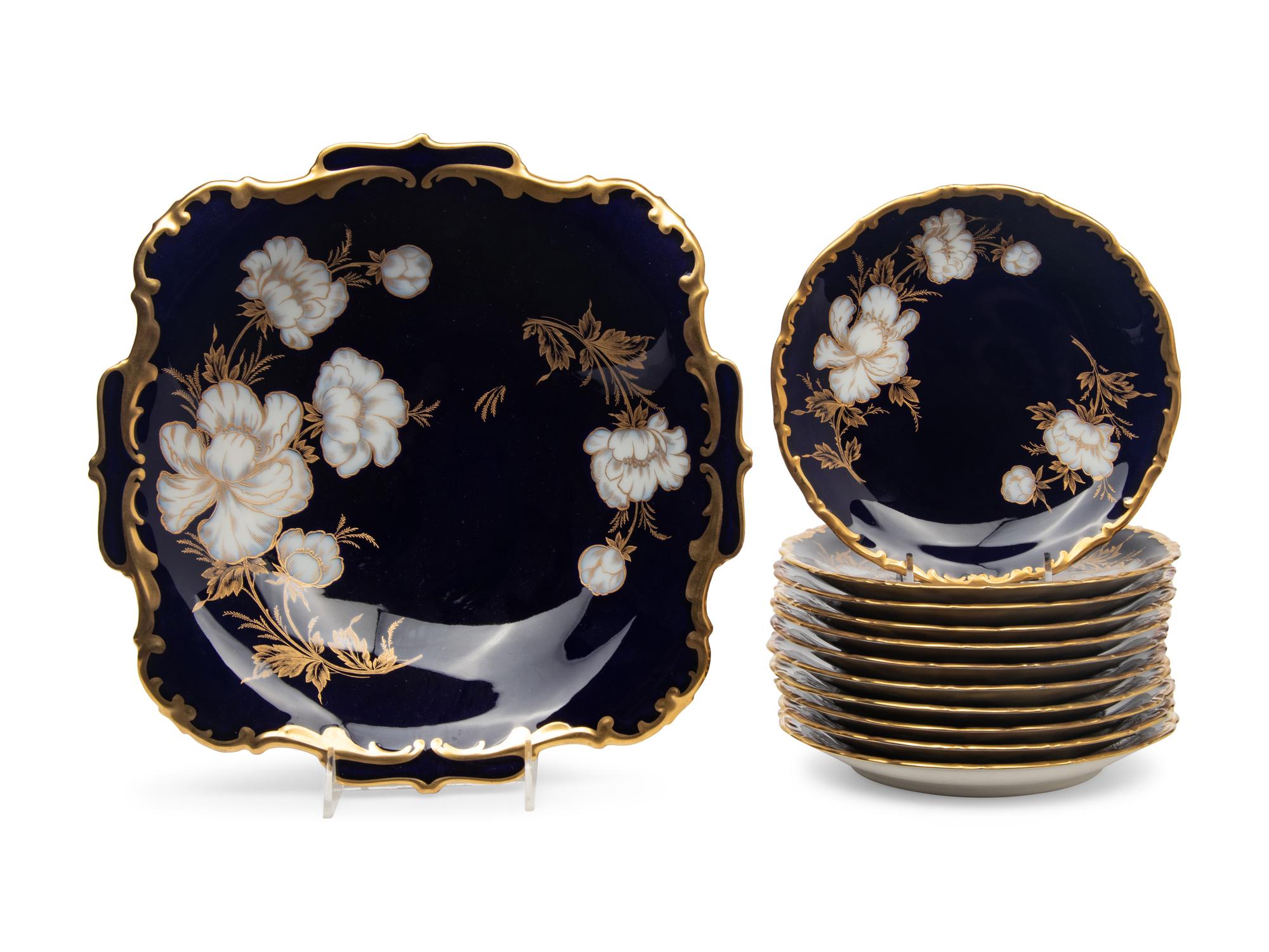 A Hutschenreuther Porcelain Dessert Service