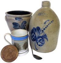Group of assorted kitchen items 19th century