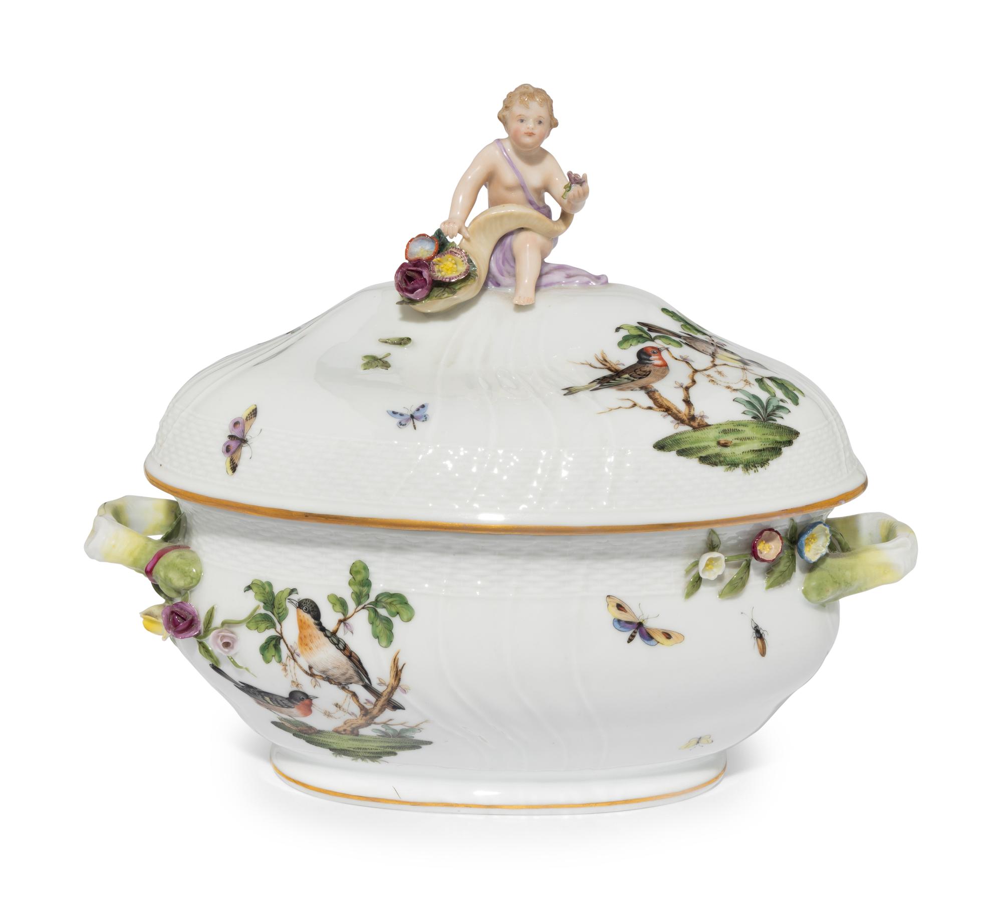 A Herend Porcelain Covered Tureen