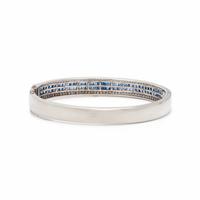 SAPPHIRE AND DIAMOND BANGLE BRACELET