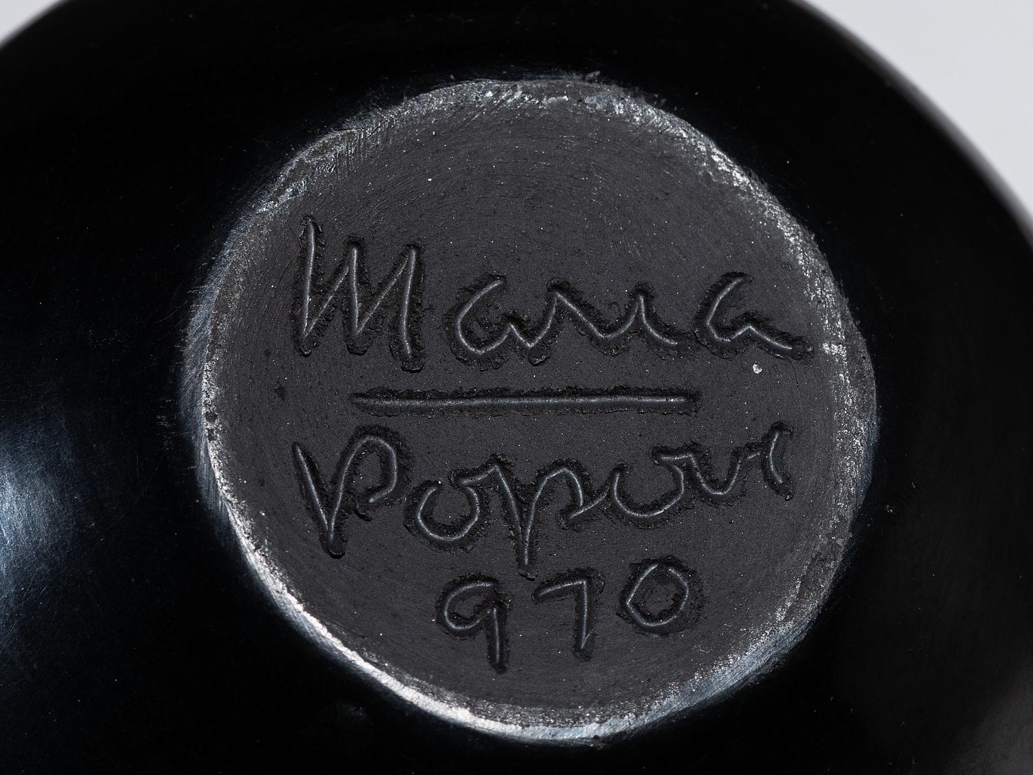 Blackware Bowl, with Gunmetal Finish September 1970