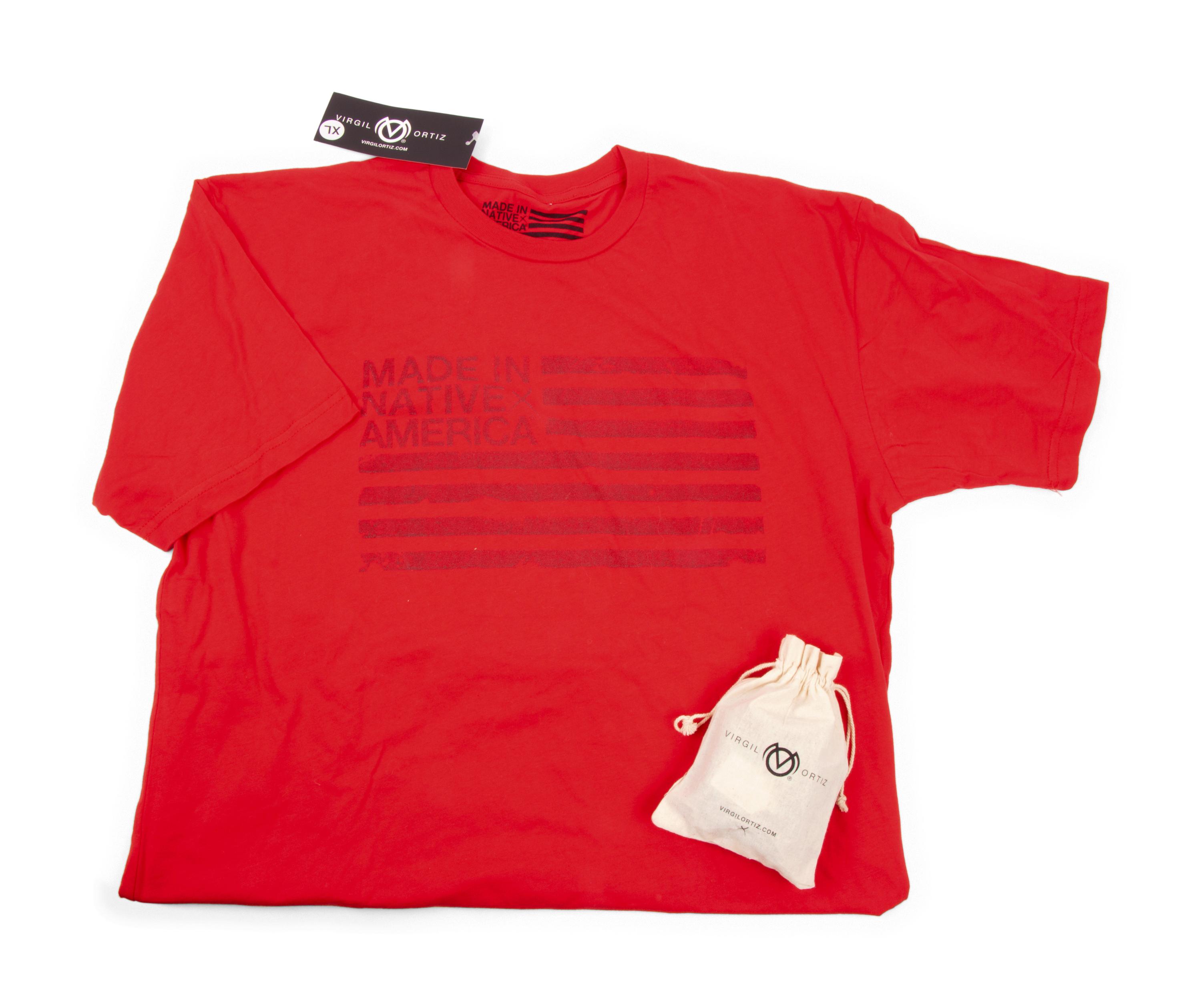 Leather Cuff Bracelet AND Made in Native America T-Shirt