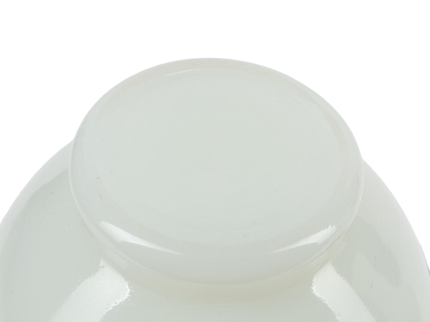A Pair of Chinese Export White Glass Vases