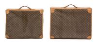 Two Louis Vuitton Soft Suitcases Largest height 20 x width 25 x depth 7 inches. — 20TH CENTURY