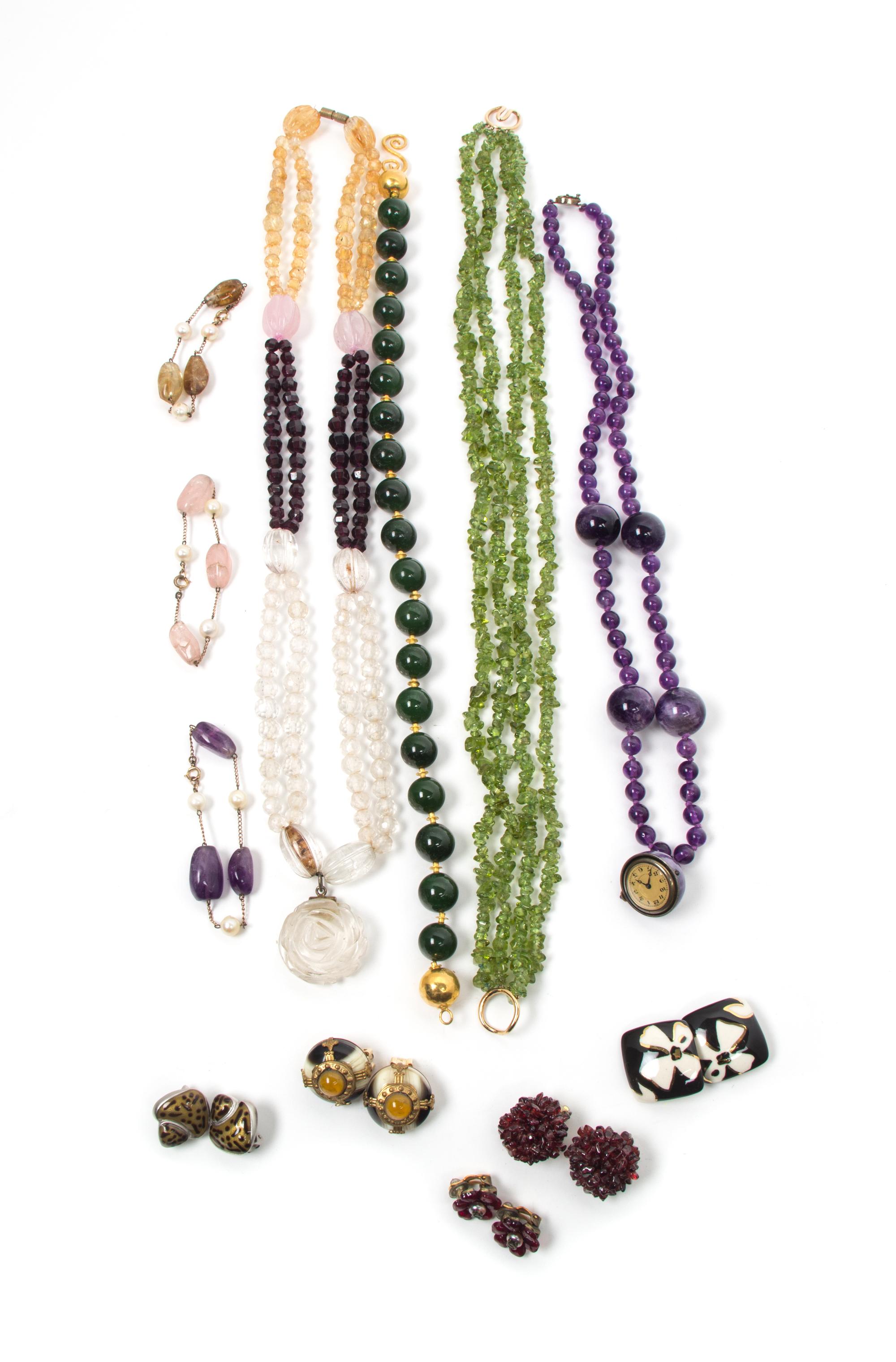 An Assortment of Costume Jewelry,