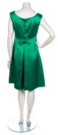 A Malcolm Starr Emerald Green Silk Day Dress,