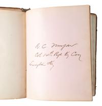 [CIVIL WAR]. An autograph album, ca 1863-1865, featuring the signatures of Confederate POWs held at Fort Delaware, including soldiers from "The Immortal Six Hundred."