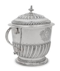 A Queen Anne Britannia Silver Cup and Cover