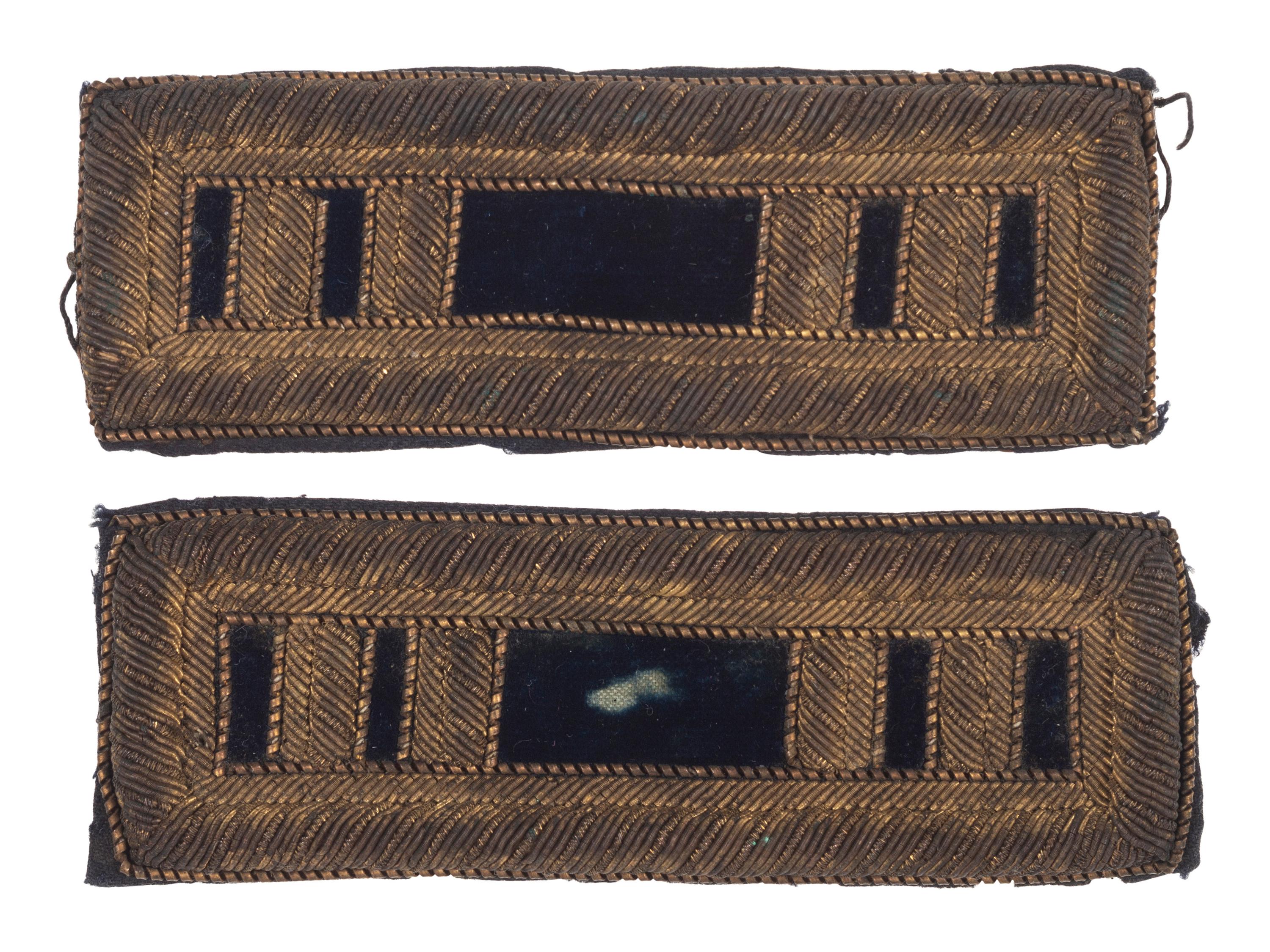 [CIVIL WAR]. Captain of staff shoulder straps.
