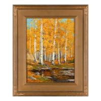 Charles Partridge Adams (American, 1858–1942) — Aspens in Gold, Estes Park, Colo.
