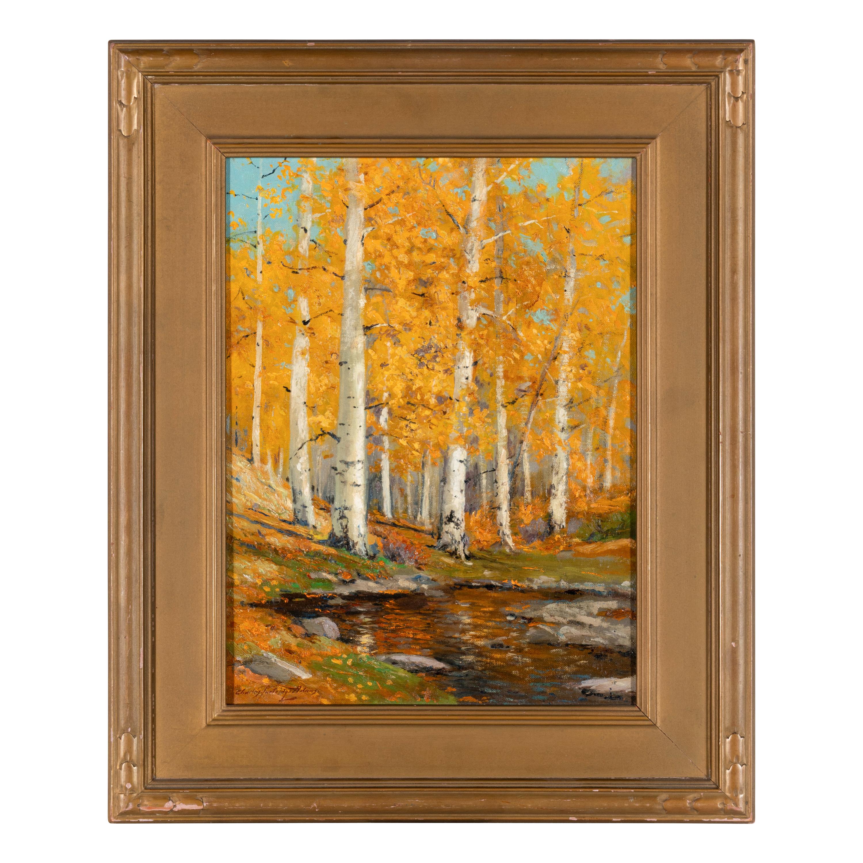 Charles Partridge Adams (American, 1858–1942) — Aspens in Gold, Estes Park, Colo.