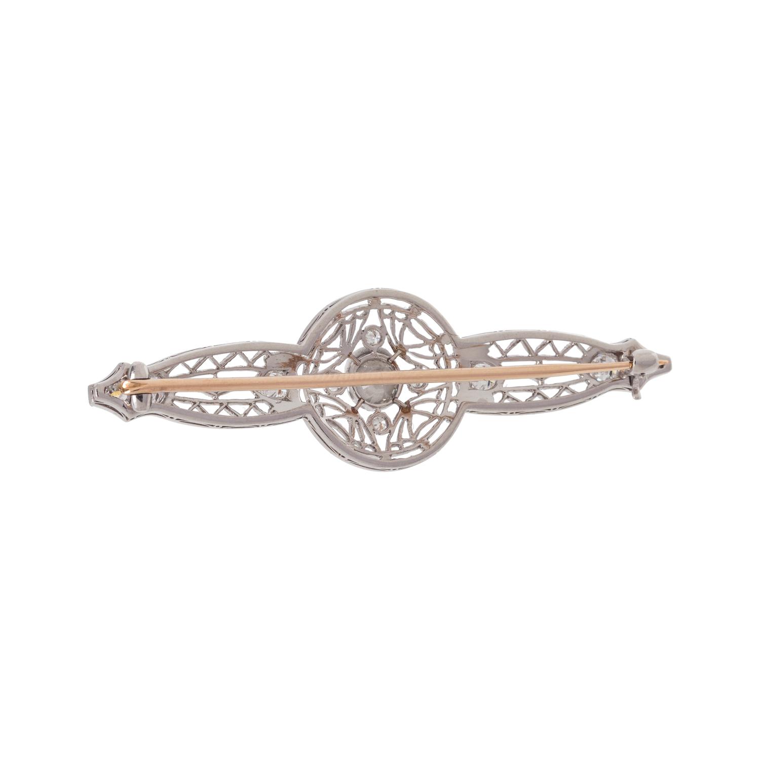 ANTIQUE, DIAMOND BROOCH