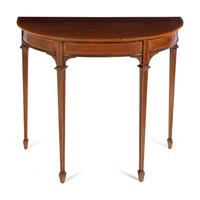An Edwardian Satinwood-Banded Maple Pier Table