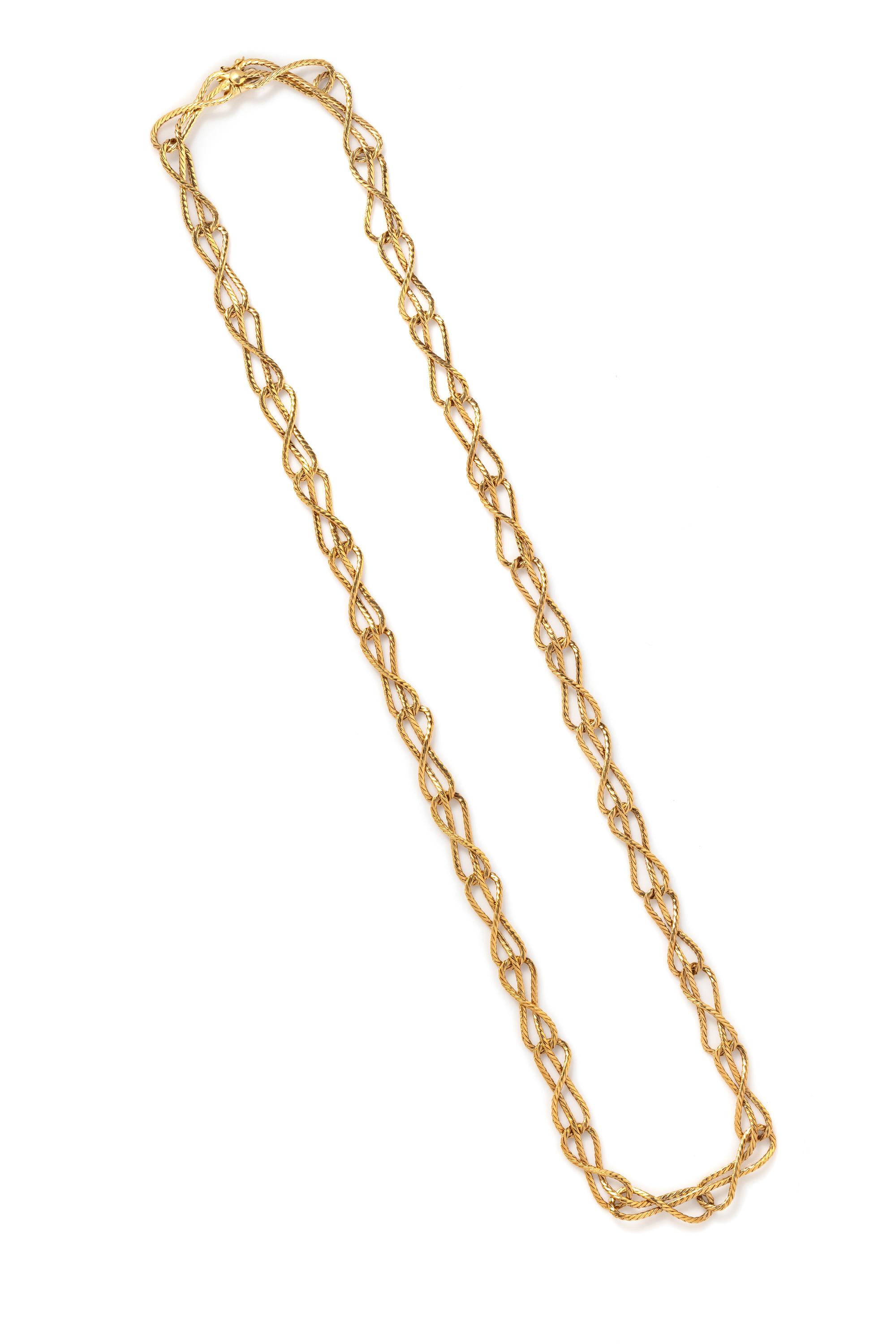 BUCCELLATI, YELLOW GOLD LONGCHAIN NECKLACE