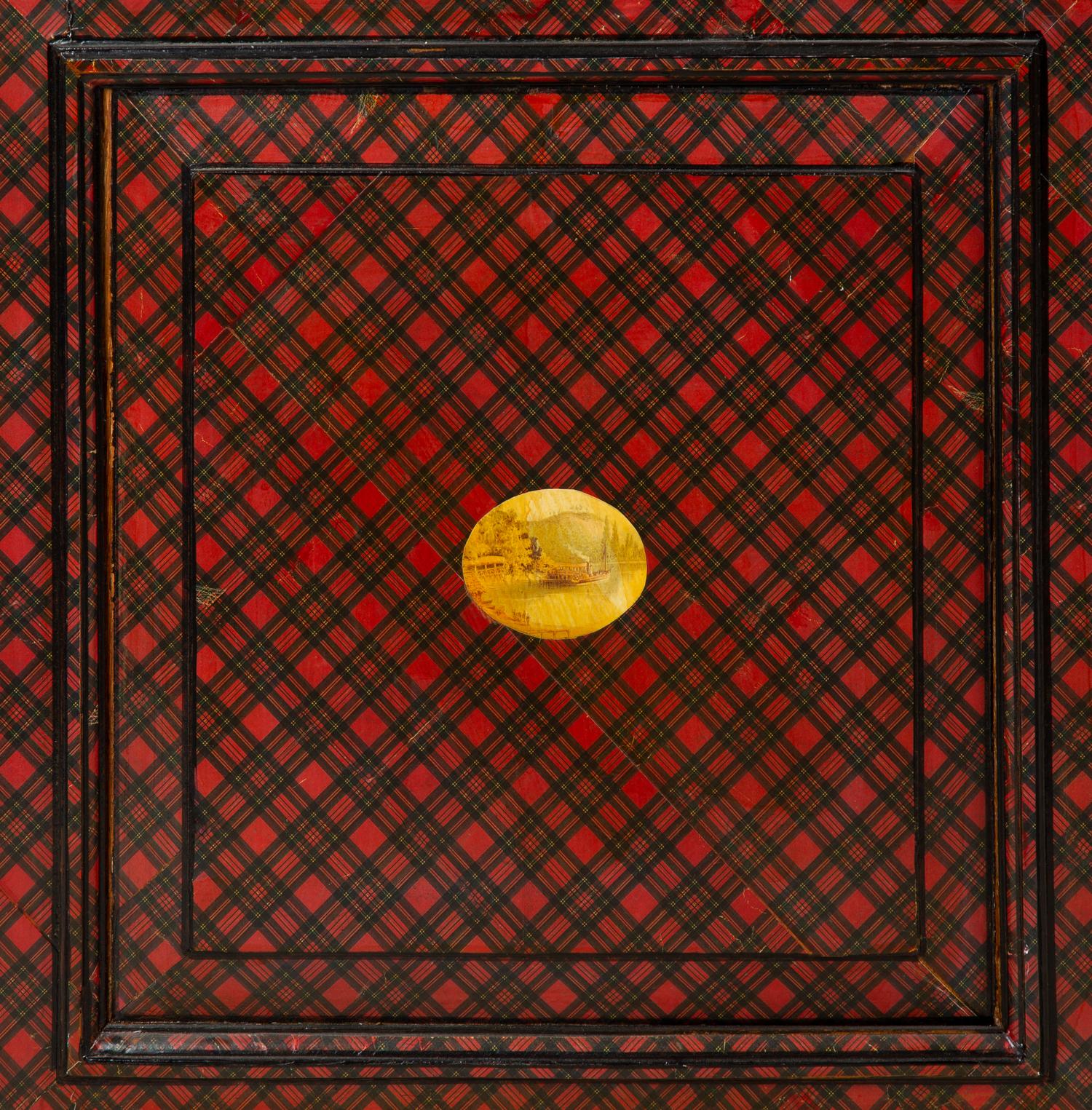 An English Tartanware Cabinet — 19TH CENTURY