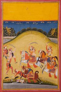 Three Indian Miniature Paintings